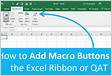 How to Build a Custom Excel Toolbar of VBA Macros